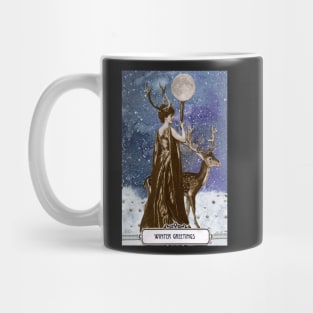 Winter Solstice Moon Goddess Mug